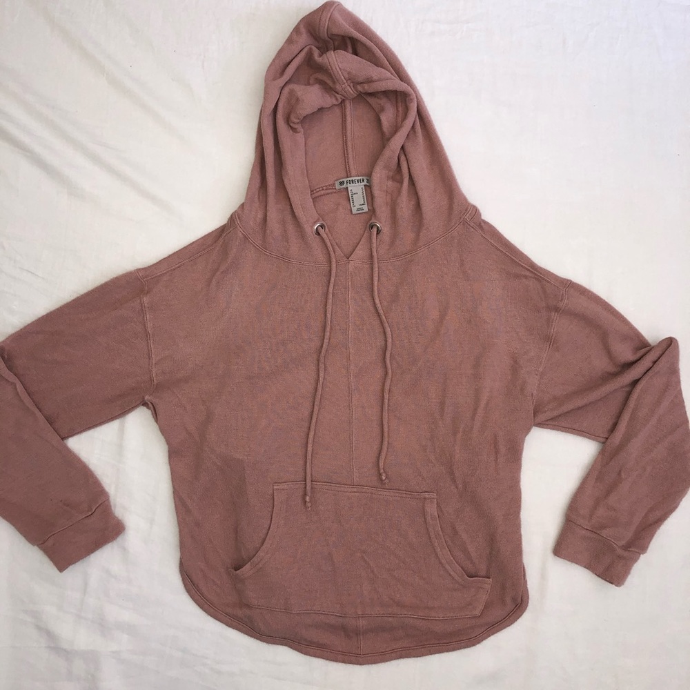 Open-back hoodie